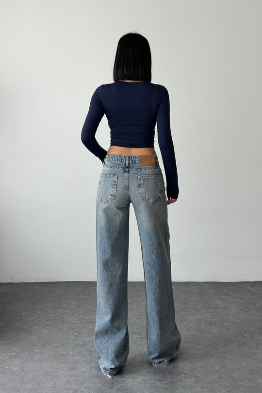 Routines Low-waist Straight Jeans - Vintage 3630 Jeans Routines Fashion