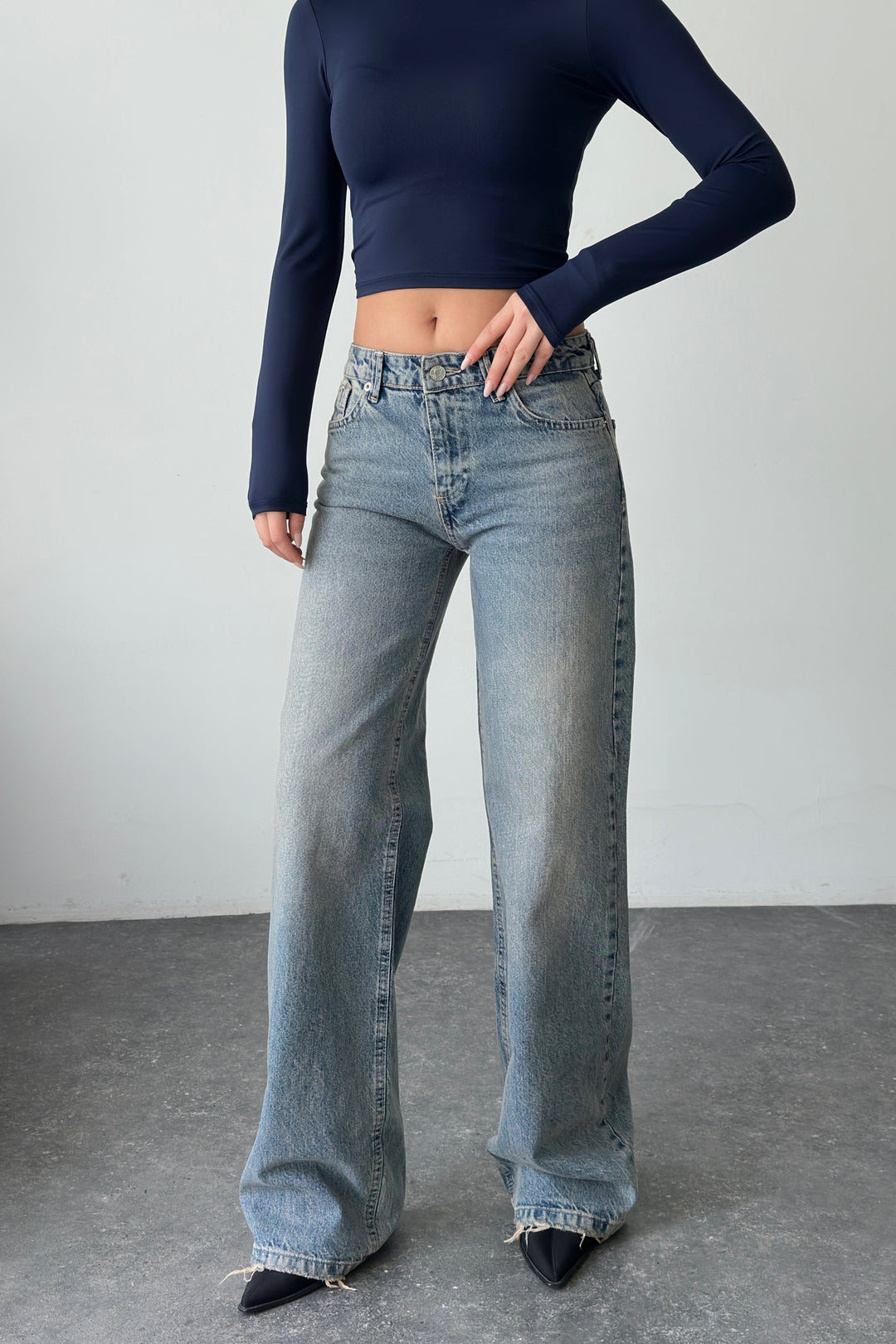 Routines Low-waist Straight Jeans - Vintage 3630 Jeans Routines Fashion