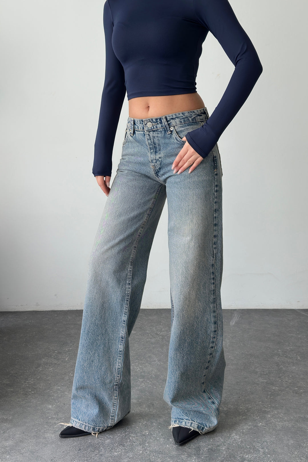 Routines Low-waist Straight Jeans - Vintage 3630 Jeans Routines Fashion