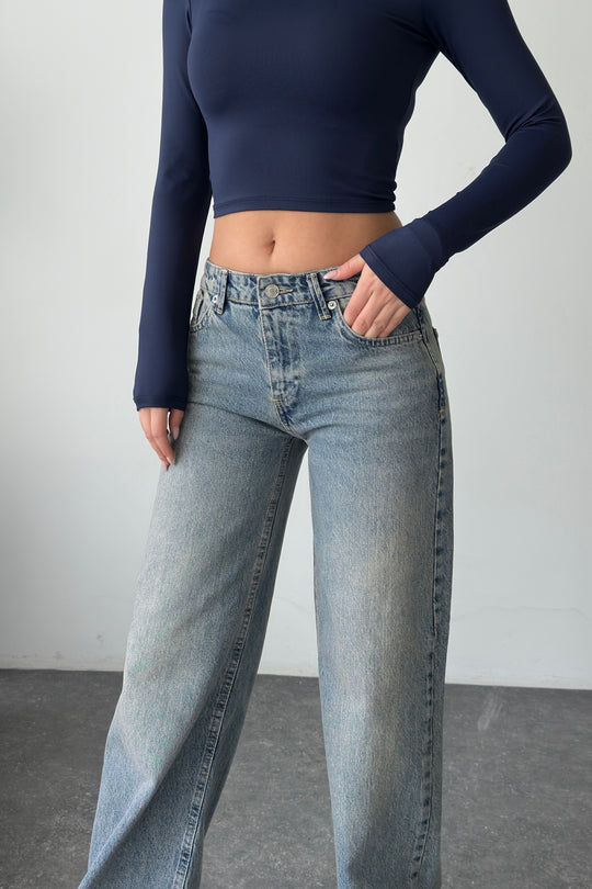 Routines Low-waist Straight Jeans - Vintage 3630 Jeans Routines Fashion