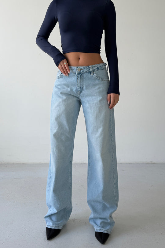 Routines Mid-waist Seam Detail Jeans 4738