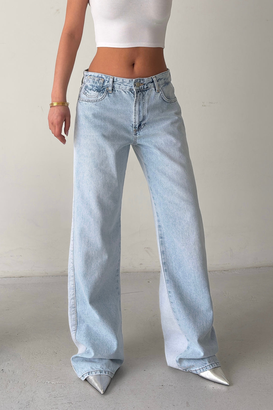 Routines Mid-waist Two tone Jeans 4906 - ROUTINES