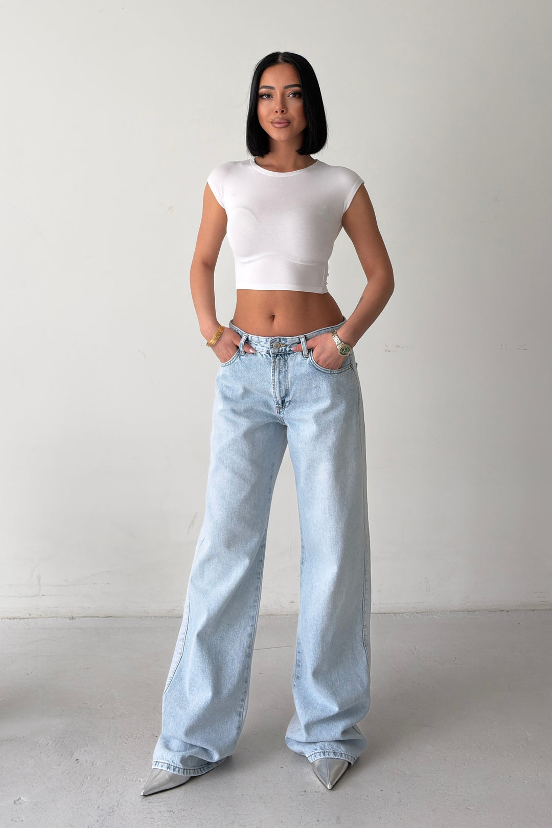 Routines Mid-waist Two tone Jeans 4906 - ROUTINES