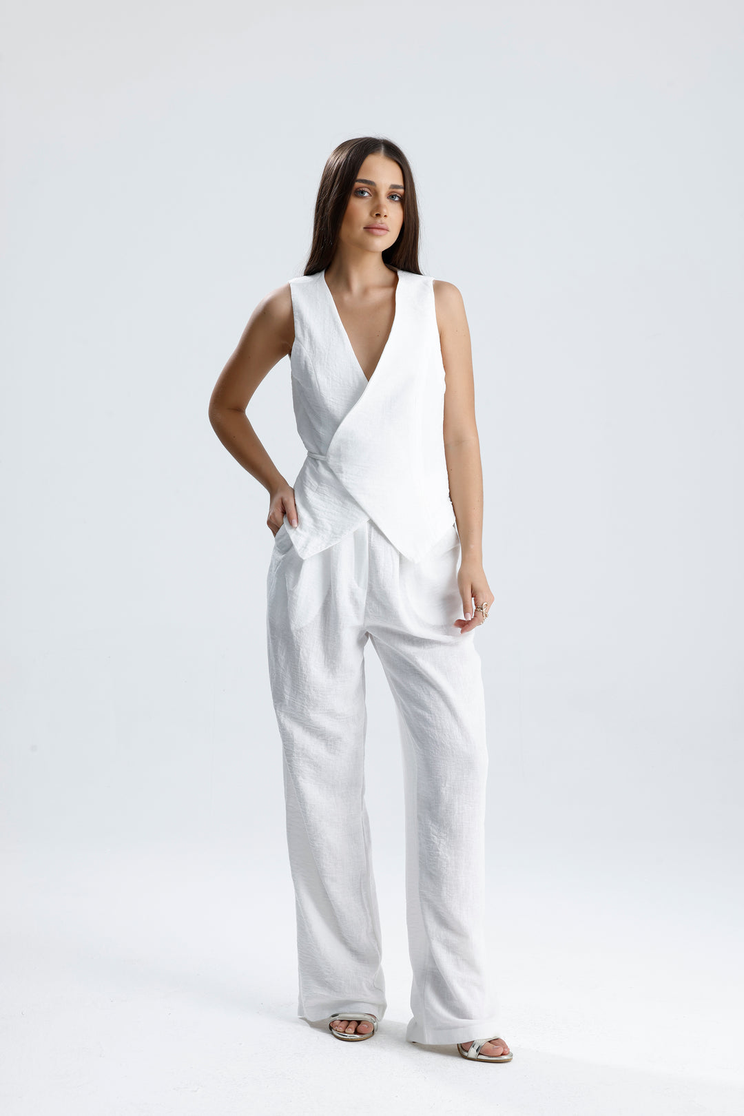 Routines Musselin Two Piece Set - White 3001 - ROUTINES