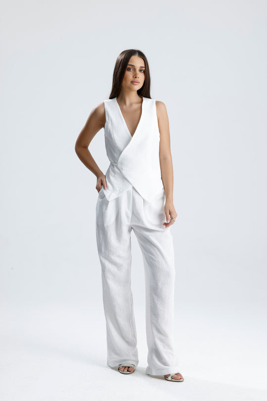 Routines Musselin Two Piece Set - White 3001 - ROUTINES