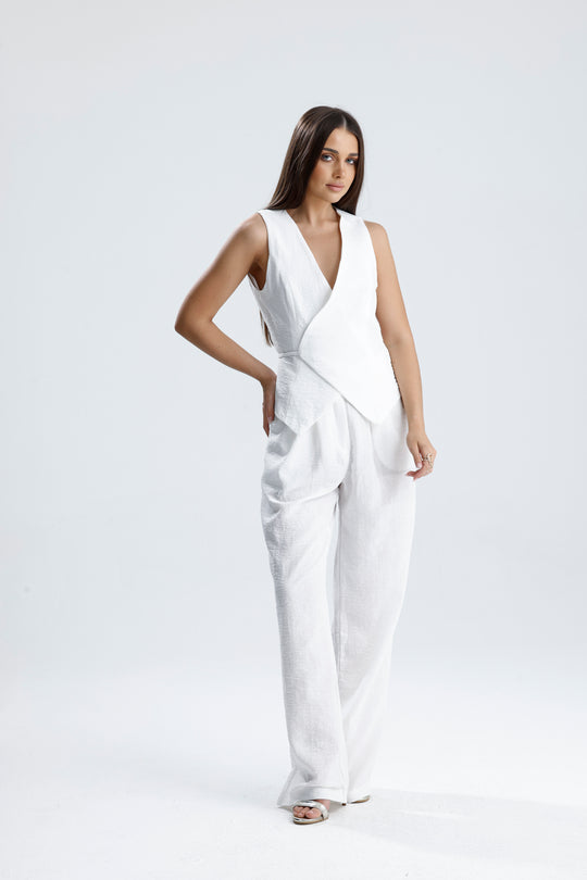 Routines Musselin Two Piece Set - White 3001 - ROUTINES