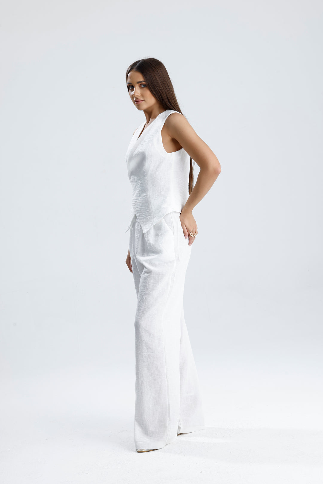 Routines Musselin Two Piece Set - White 3001 - ROUTINES