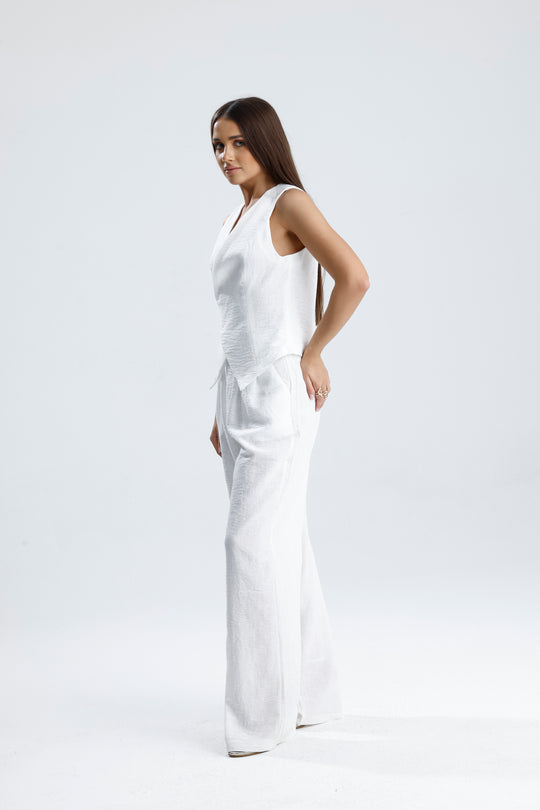 Routines Musselin Two Piece Set - White 3001 - ROUTINES