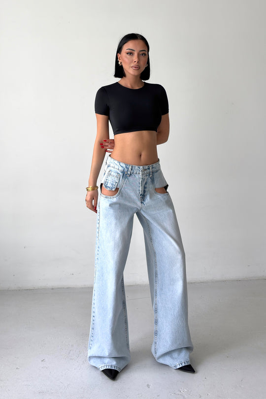 Routines Open Pockets Detail Jeans 1522-1