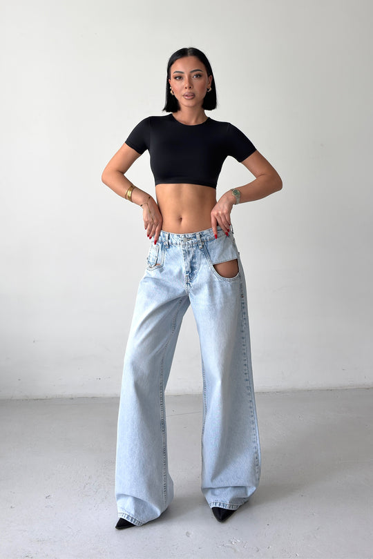 Routines Open Pockets Detail Jeans 1522-1