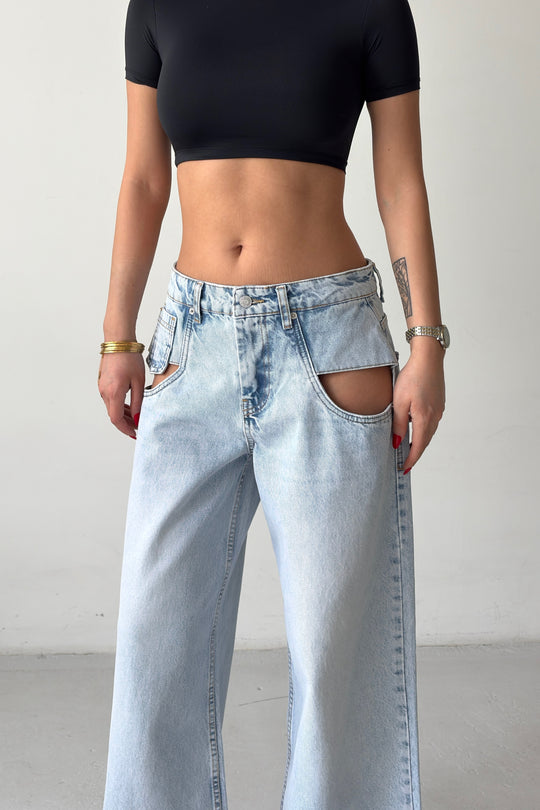 Routines Open Pockets Detail Jeans 1522-1