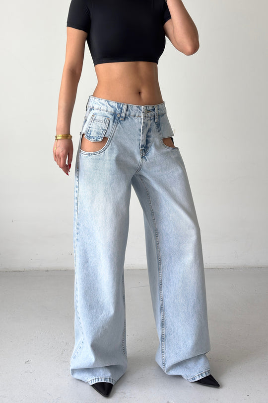 Routines Open Pockets Detail Jeans 1522-1