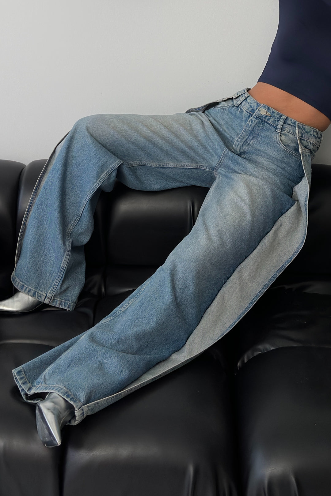 Routines Overlay Detail Jeans - Light Blue 3611 - ROUTINES