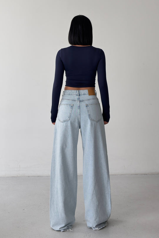 Routines Overlay Detail Jeans - Light Blue 3779 - ROUTINES