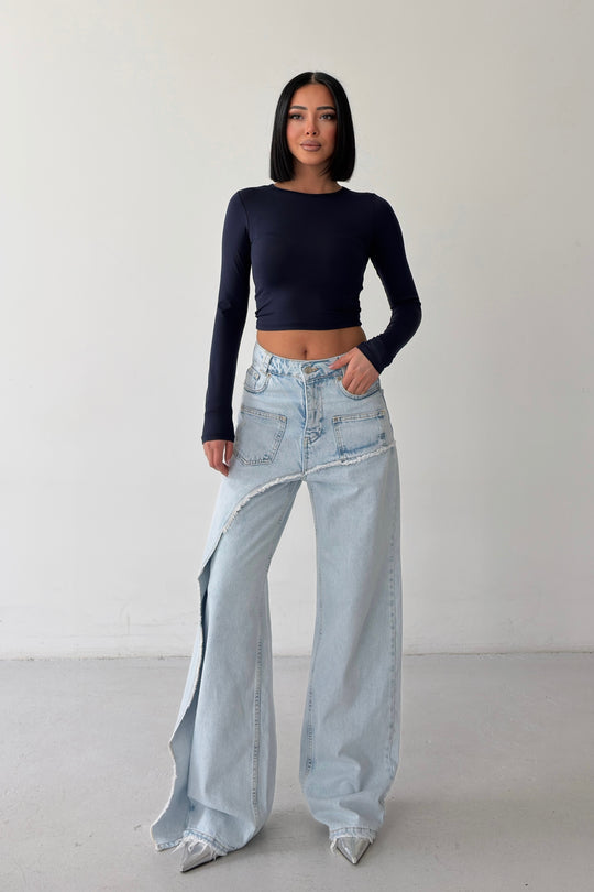 Routines Overlay Detail Jeans - Light Blue 3779 - ROUTINES