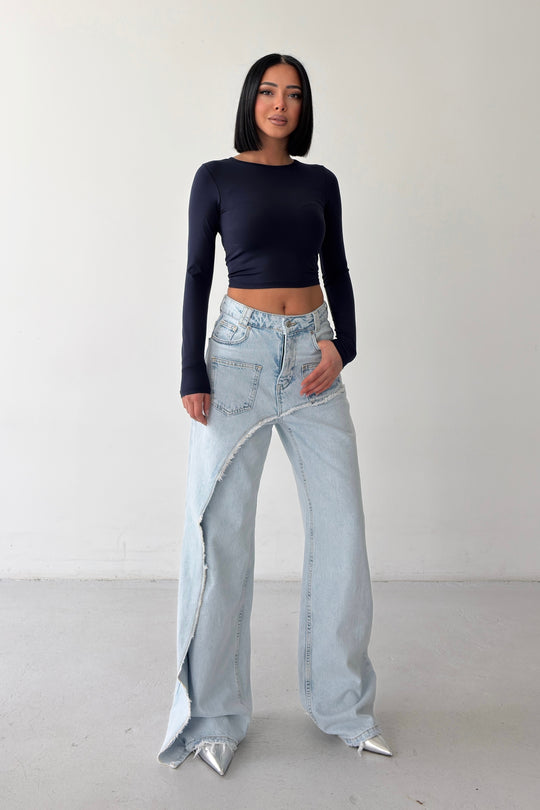 Routines Overlay Detail Jeans - Light Blue 3779 - ROUTINES