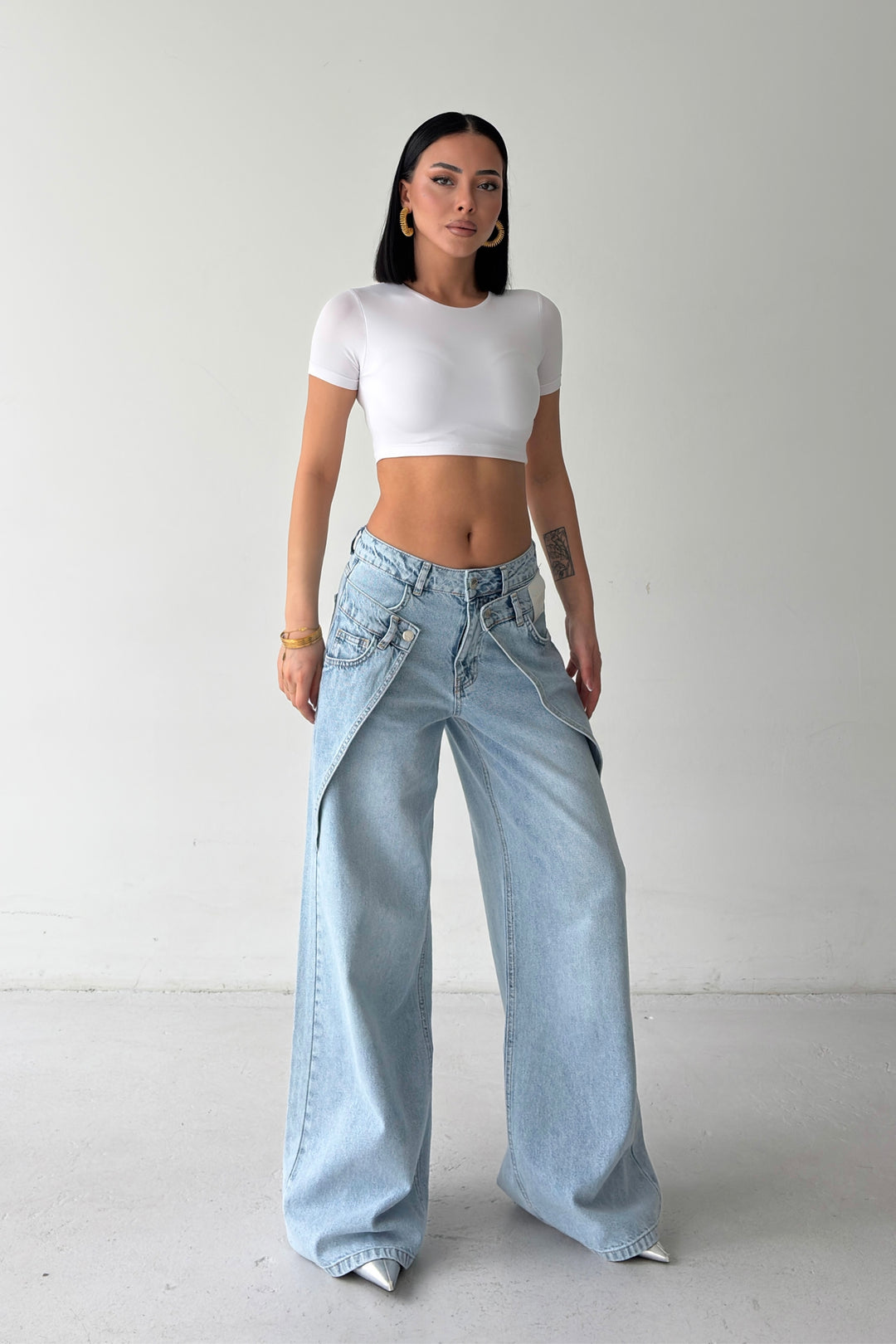 Routines Overlay Double Waist Jeans 1950 - ROUTINES