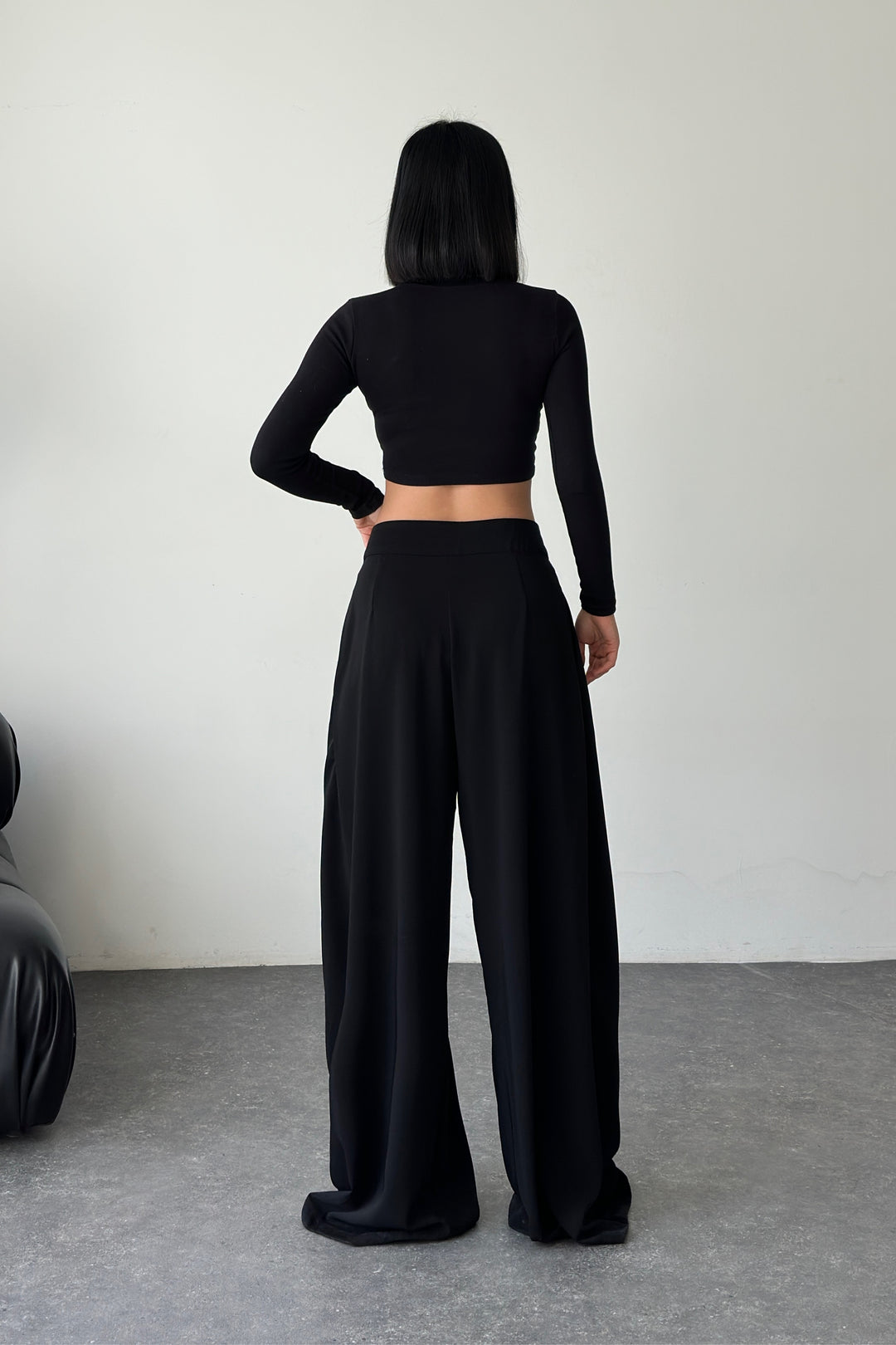 Routines Overlay Waist Pants - Black 31029