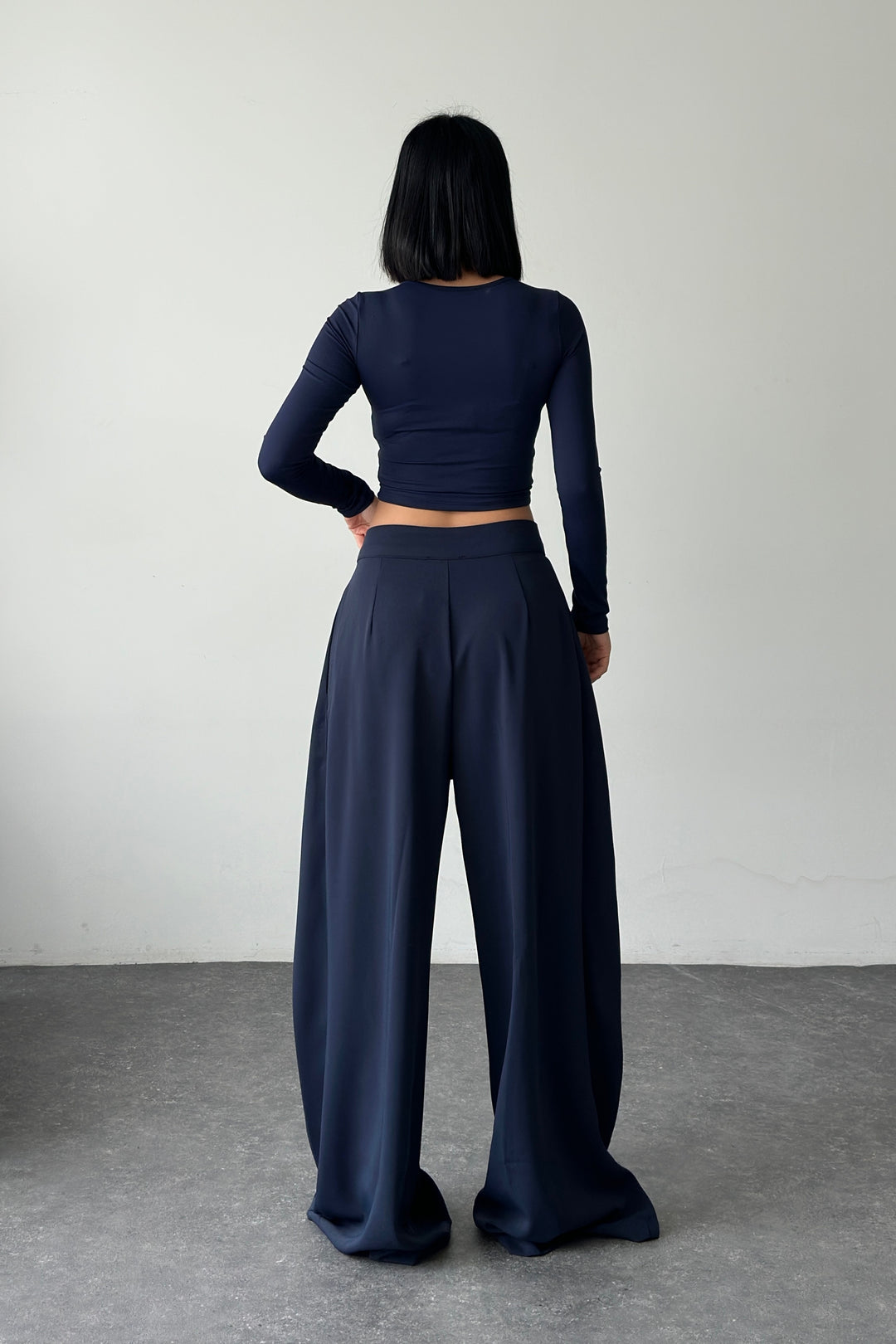 Routines Overlay Waist Pants - Navy Blue 31029