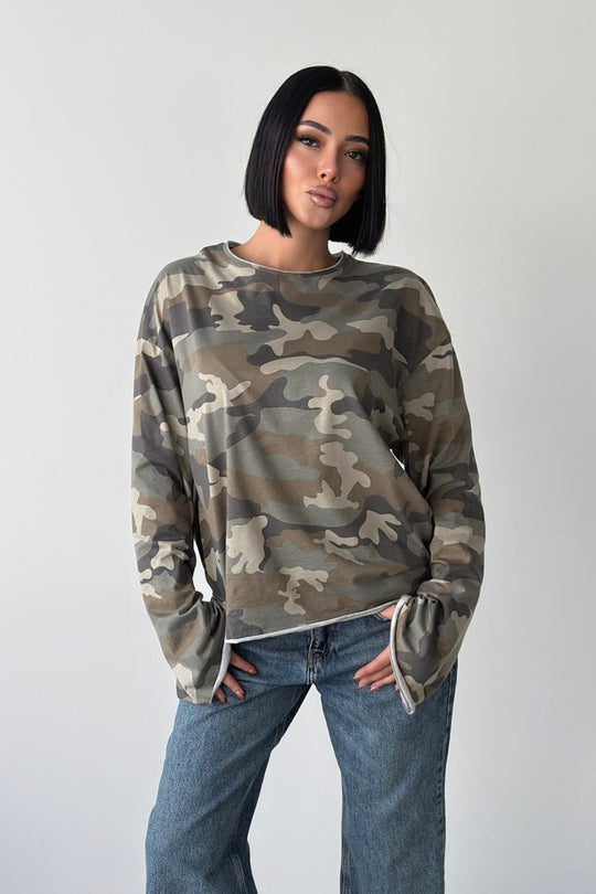 Routines Oversized Camouflage Longsleeve 0215 - ROUTINES