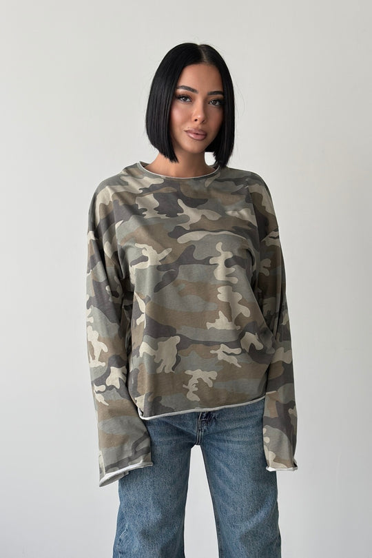 Routines Oversized Camouflage Longsleeve 0215 - ROUTINES
