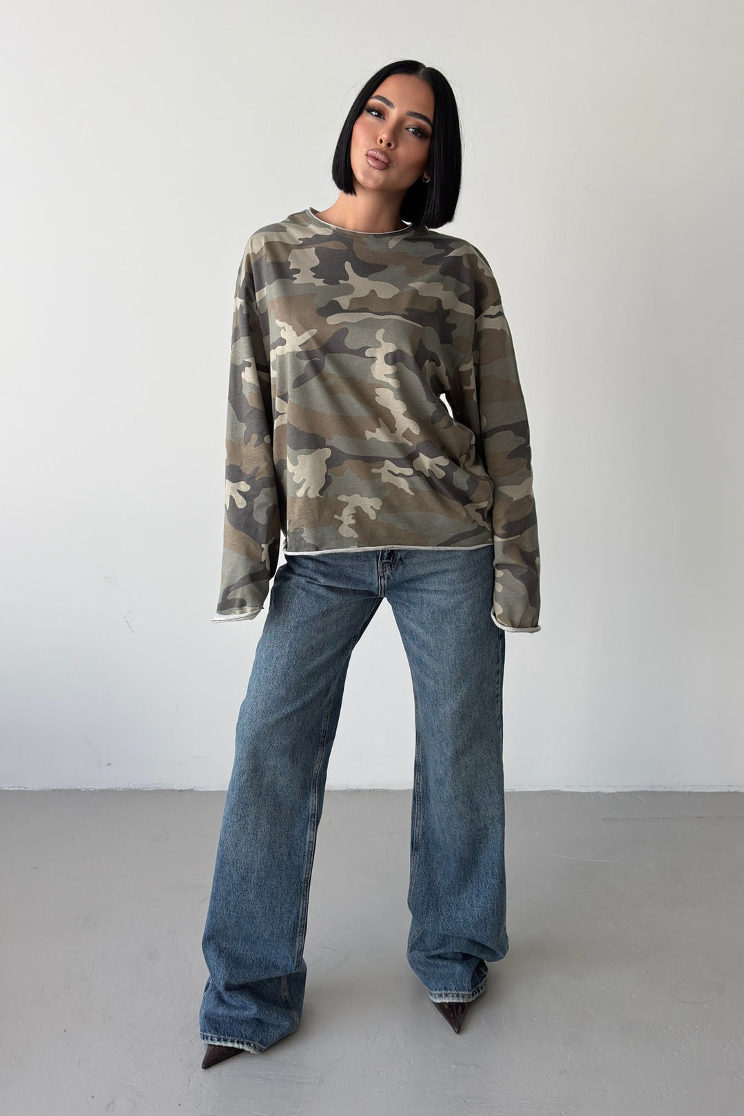 Routines Oversized Camouflage Longsleeve 0215 - ROUTINES