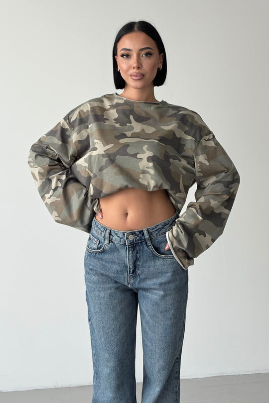 Routines Oversized Camouflage Longsleeve 0215 - ROUTINES