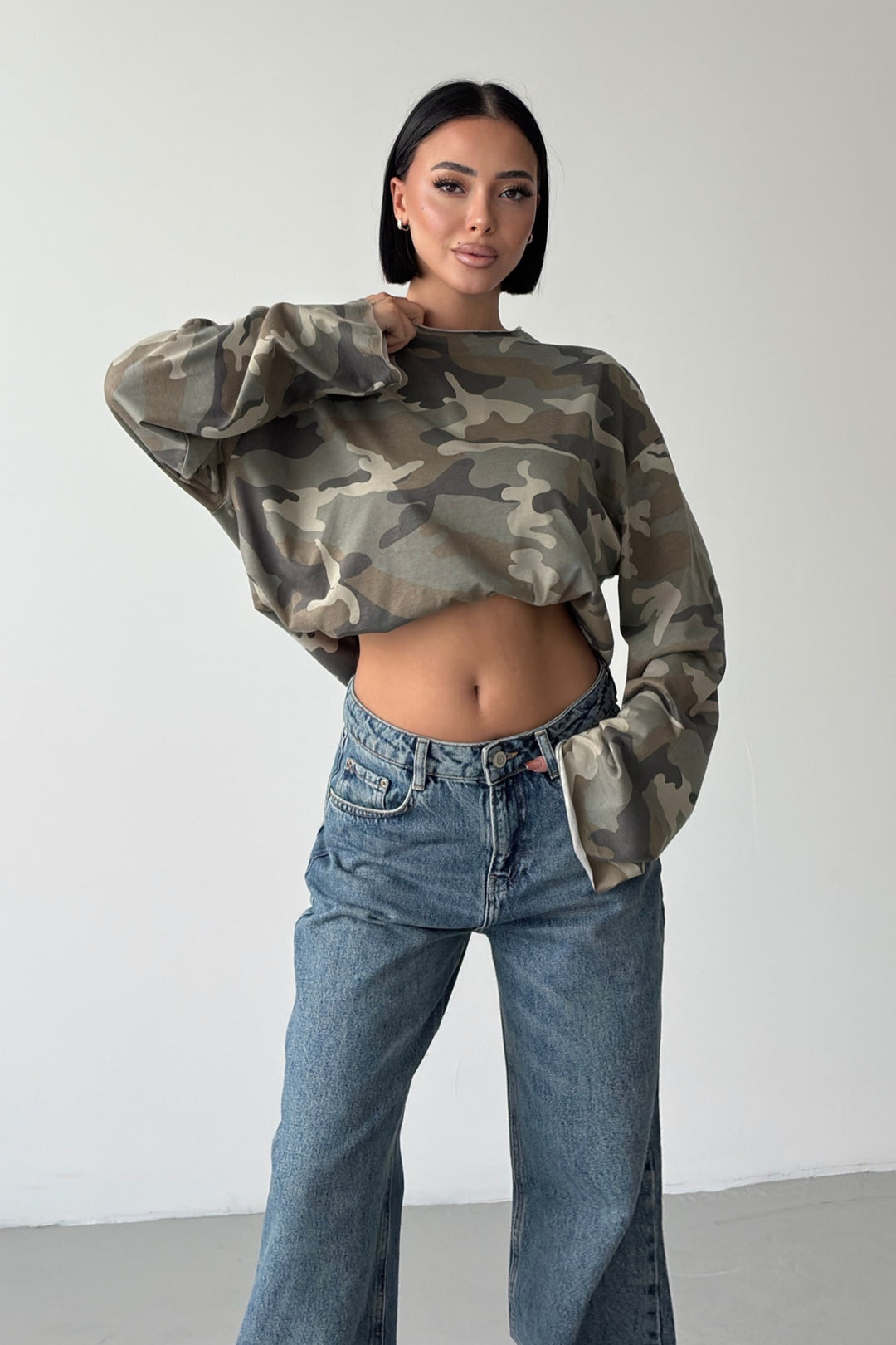 Routines Oversized Camouflage Longsleeve 0215 - ROUTINES
