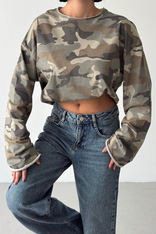 Routines Oversized Camouflage Longsleeve 0215 - ROUTINES