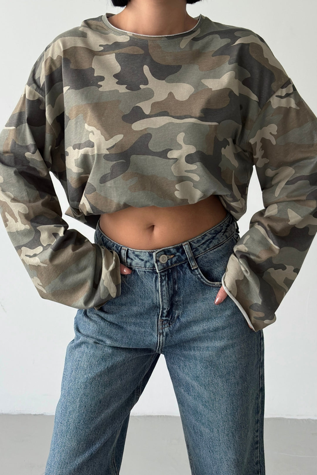 Routines Oversized Camouflage Longsleeve 0215 - ROUTINES