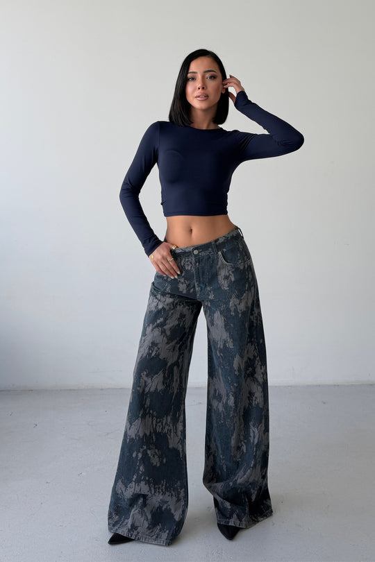 Routines Pattern Detailed Pants 4774