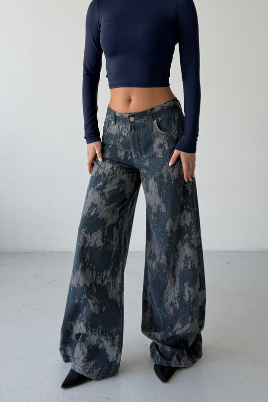 Routines Pattern Detailed Pants 4774