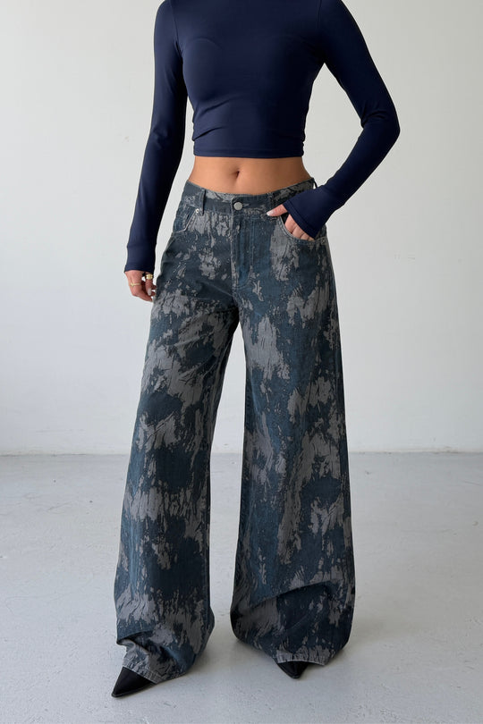 Routines Pattern Detailed Pants 4774