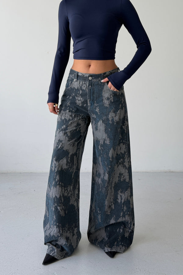 Routines Pattern Detailed Pants 4774