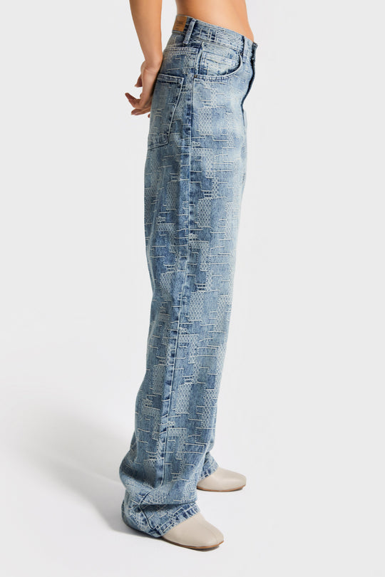 Routines Pattern Straight Leg Jeans 4425 - ROUTINES