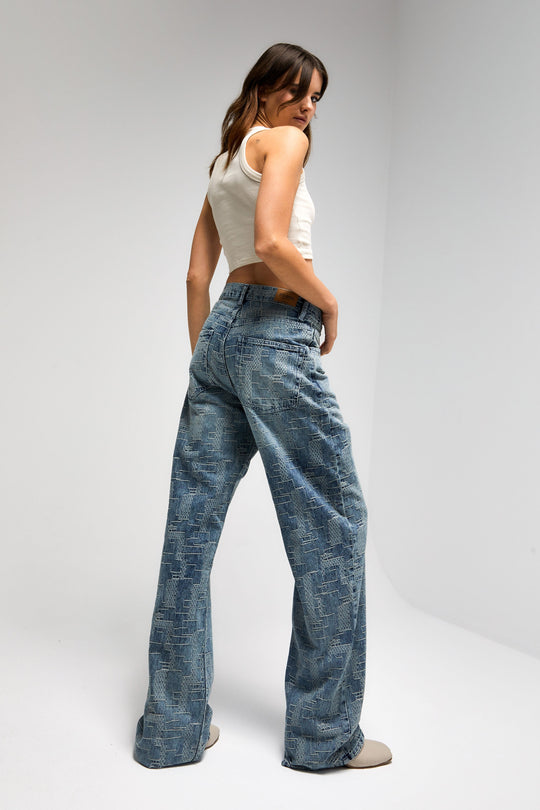 Routines Pattern Straight Leg Jeans 4425 - ROUTINES