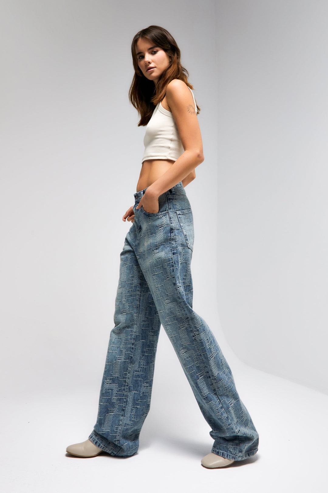 Routines Pattern Straight Leg Jeans 4425 - ROUTINES