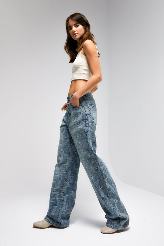 Routines Pattern Straight Leg Jeans 4425 - ROUTINES