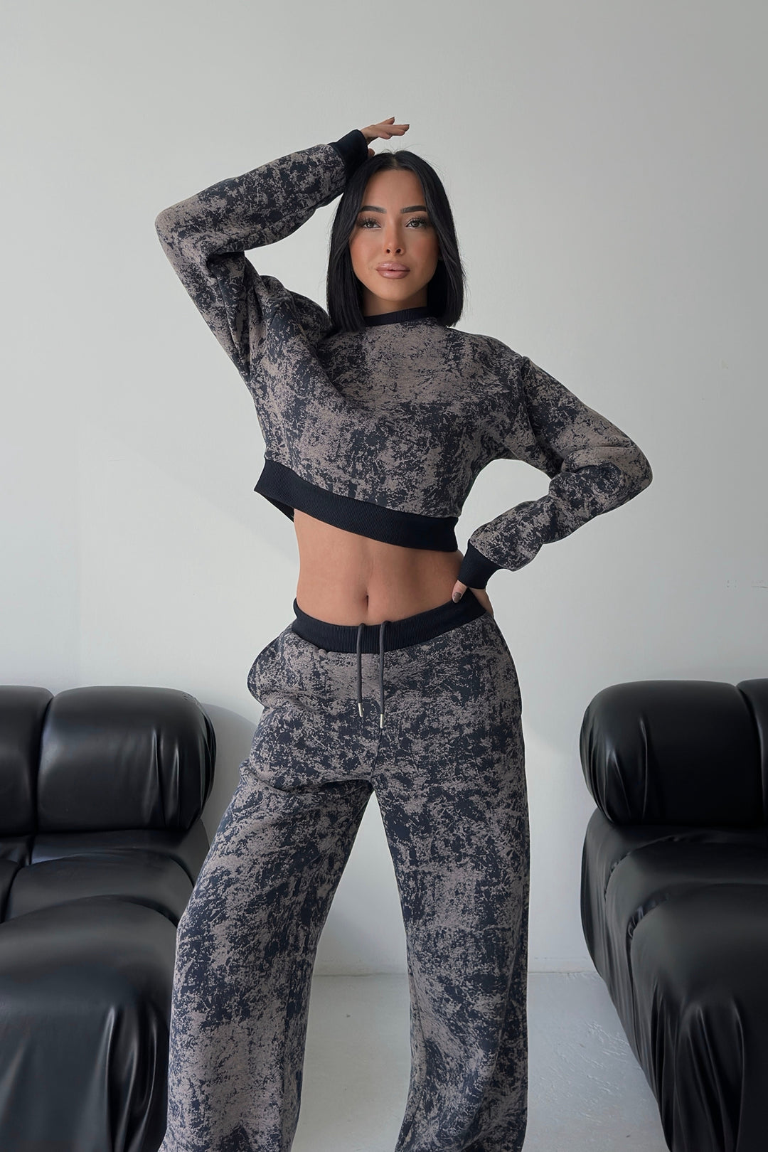 Routines Pattern Tracksuit - Navy Blue 4335 - ROUTINES