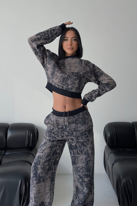 Routines Pattern Tracksuit - Navy Blue 4335 - ROUTINES