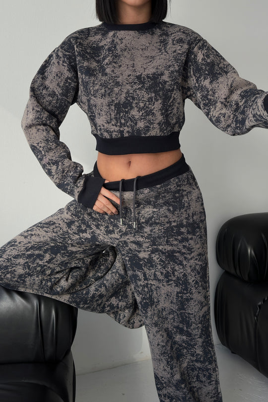 Routines Pattern Tracksuit - Navy Blue 4335 - ROUTINES