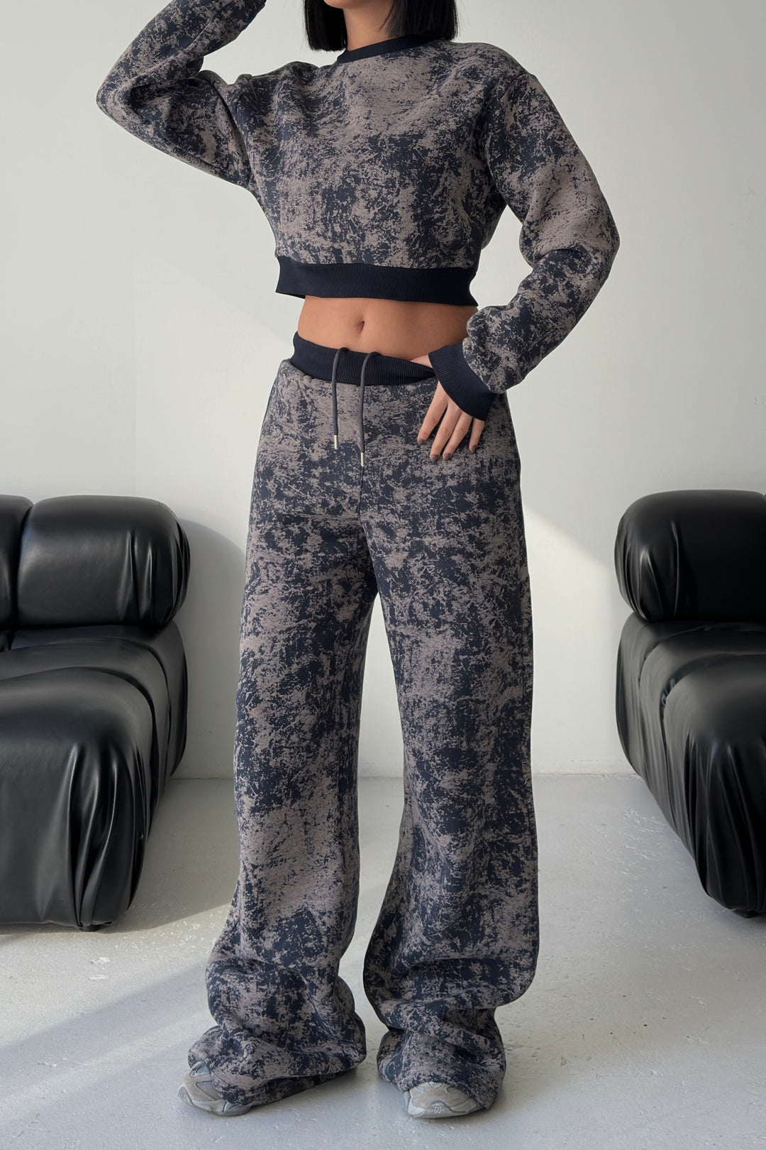 Routines Pattern Tracksuit - Navy Blue 4335 - ROUTINES