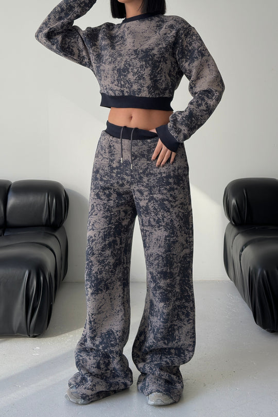 Routines Pattern Tracksuit - Navy Blue 4335 - ROUTINES