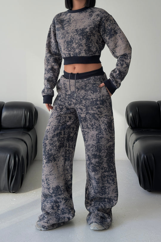 Routines Pattern Tracksuit - Navy Blue 4335 - ROUTINES
