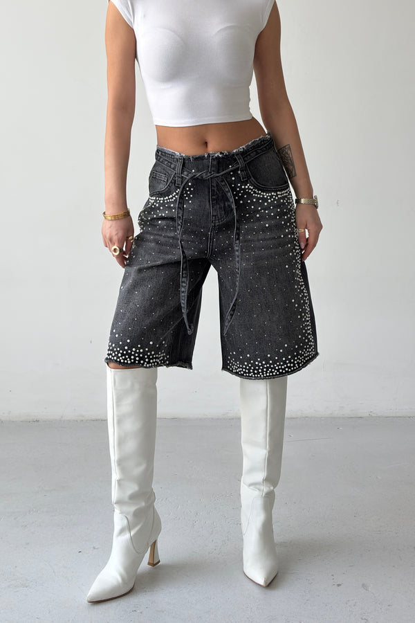 Routines Pearl Belted Jorts 5614 - ROUTINES