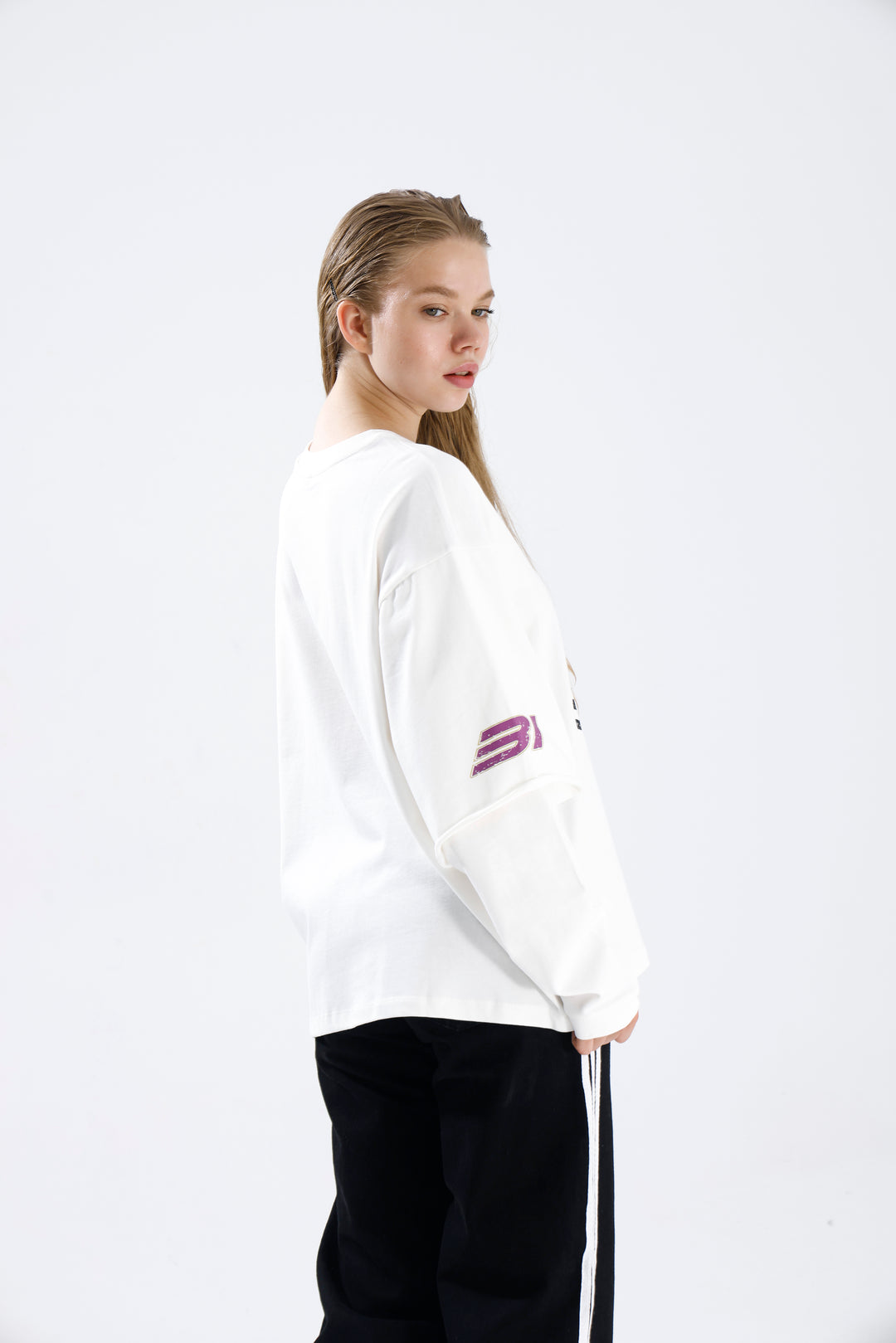 Routines Racer Longsleeves Shirt - White 1917 - ROUTINES