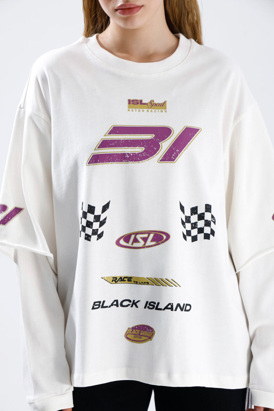 Routines Racer Longsleeves Shirt - White 1917 - ROUTINES