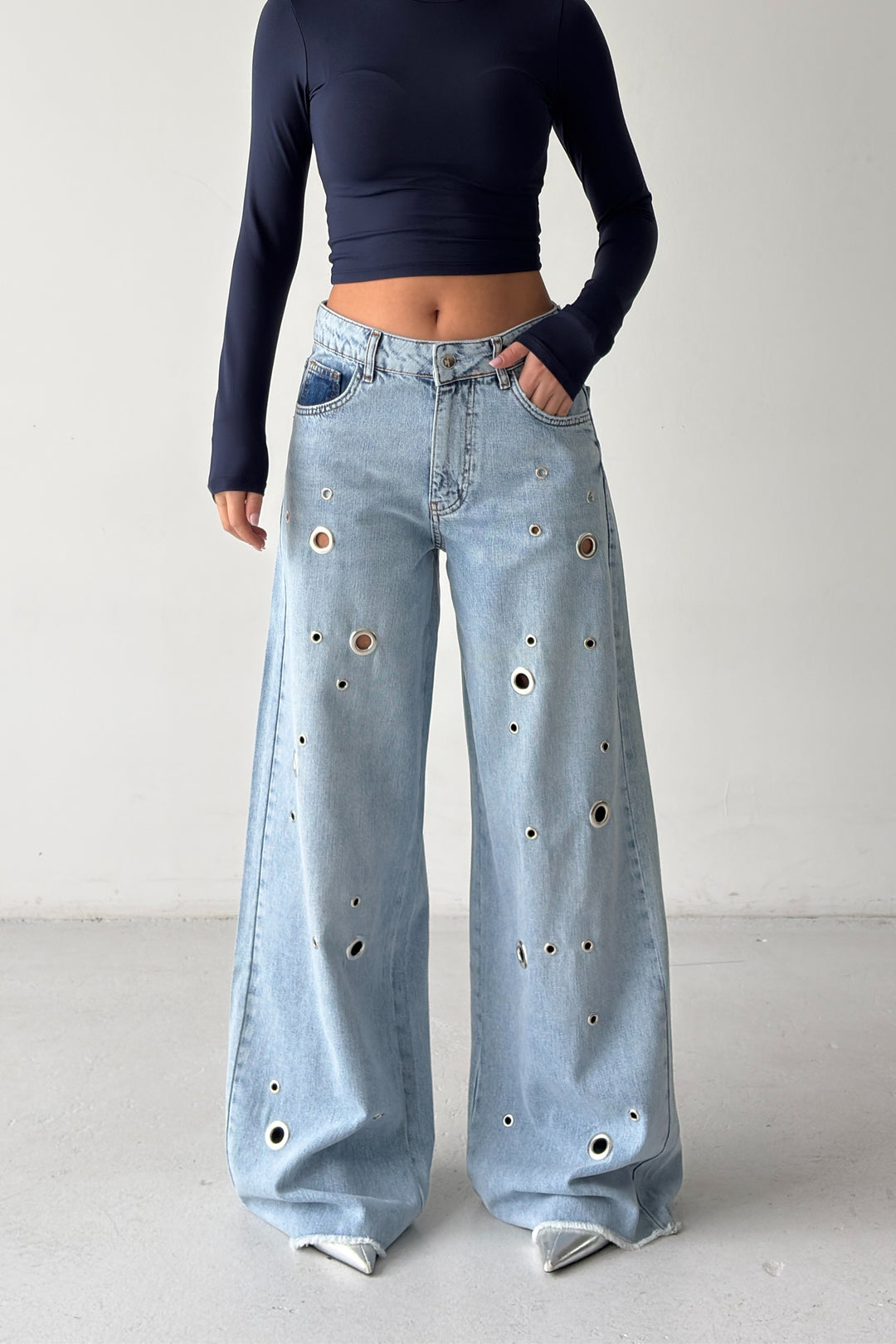 Routines Rings Detail Baggy Jeans 1934