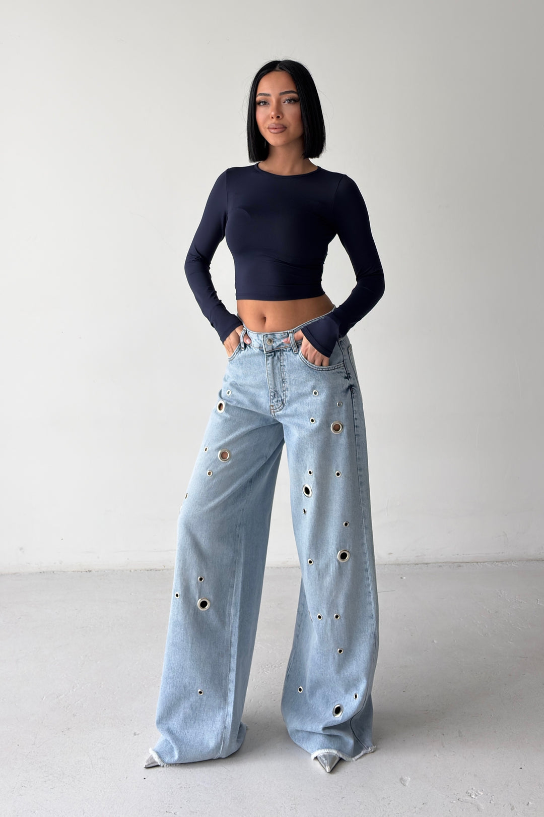 Routines Rings Detail Baggy Jeans 1934