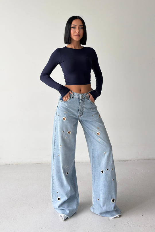 Routines Rings Detail Baggy Jeans 1934